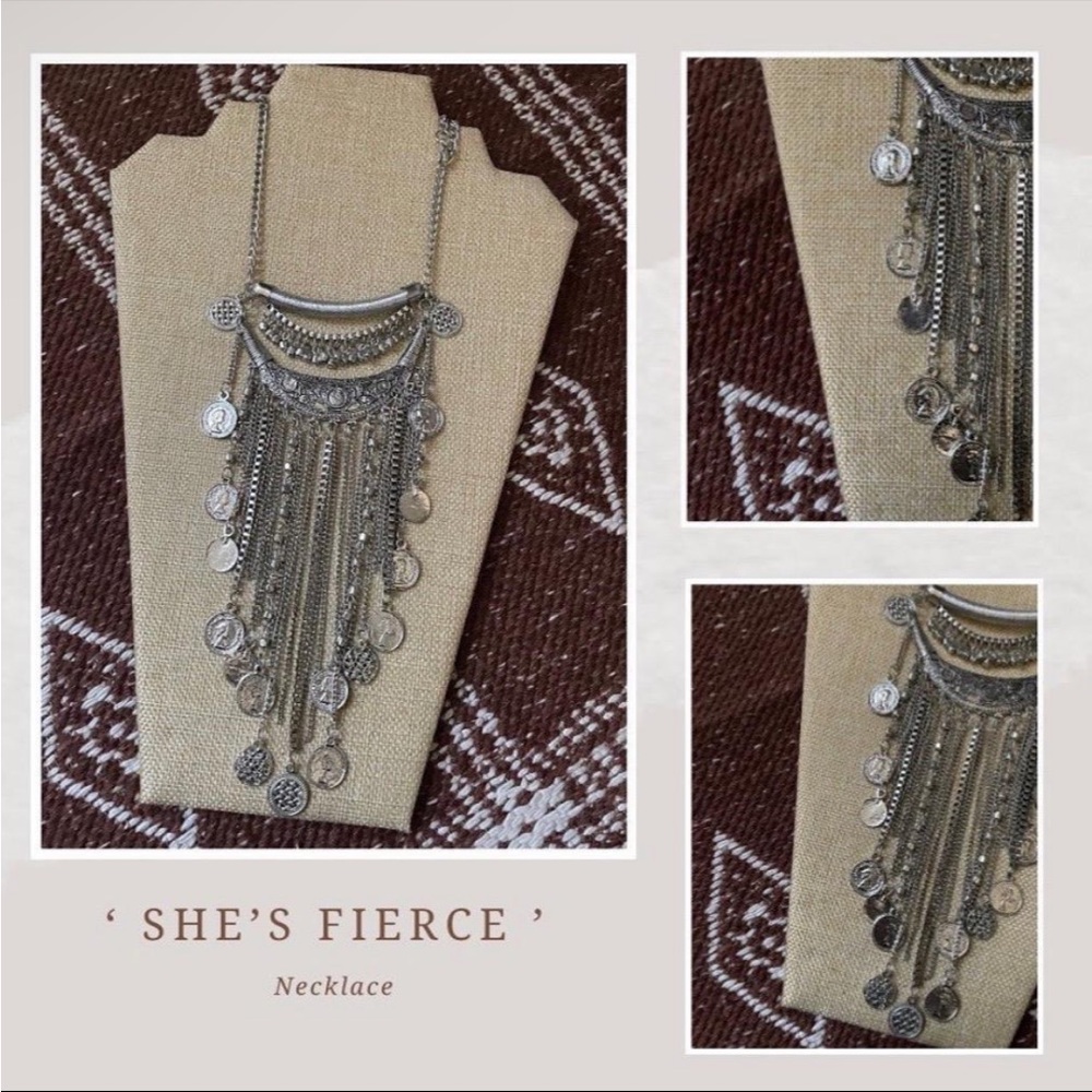 ‘She’s fierce’ necklace